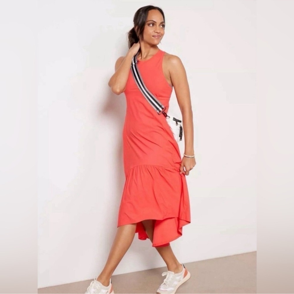 Sweaty Betty Neon Explorer Slip Tennis Preppy MIDI Dress